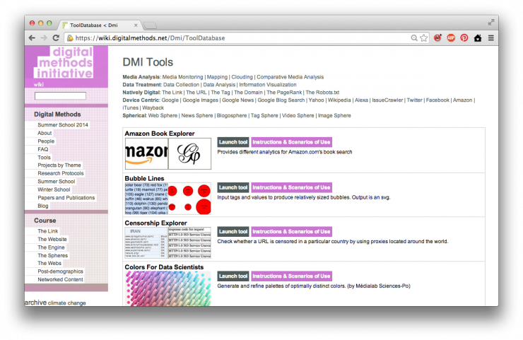 DMI tools page